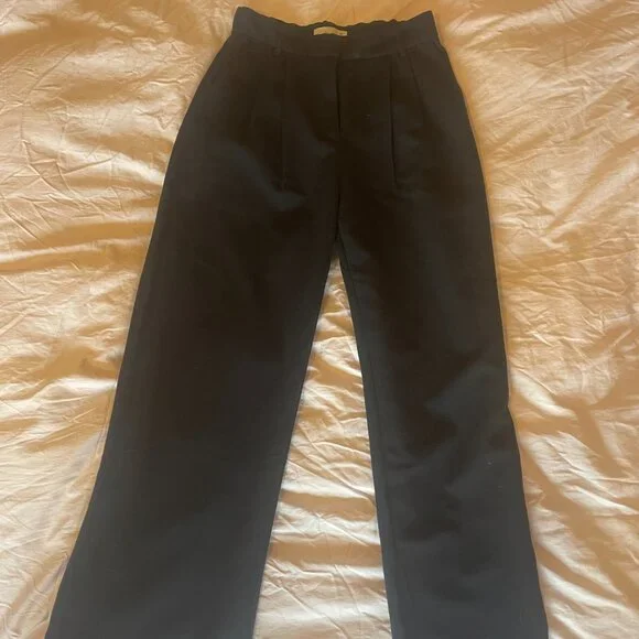Abercrombie & Fitch Black Wide Leg Pants - Picture 3 of 6
